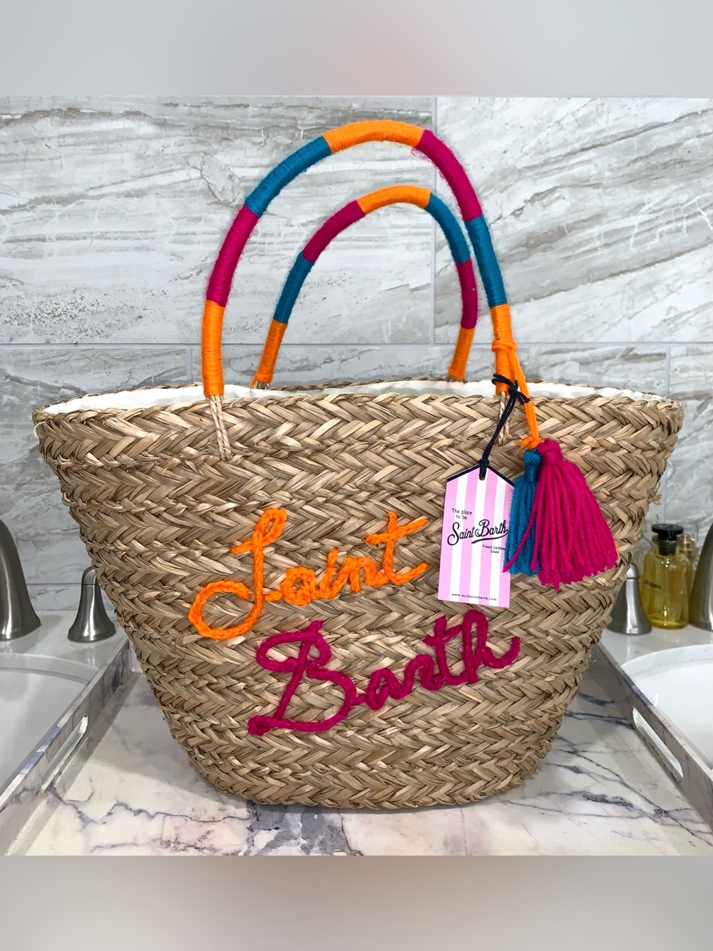 MC2 Saint Barth $225 NWT Kylie Straw Tote Bag